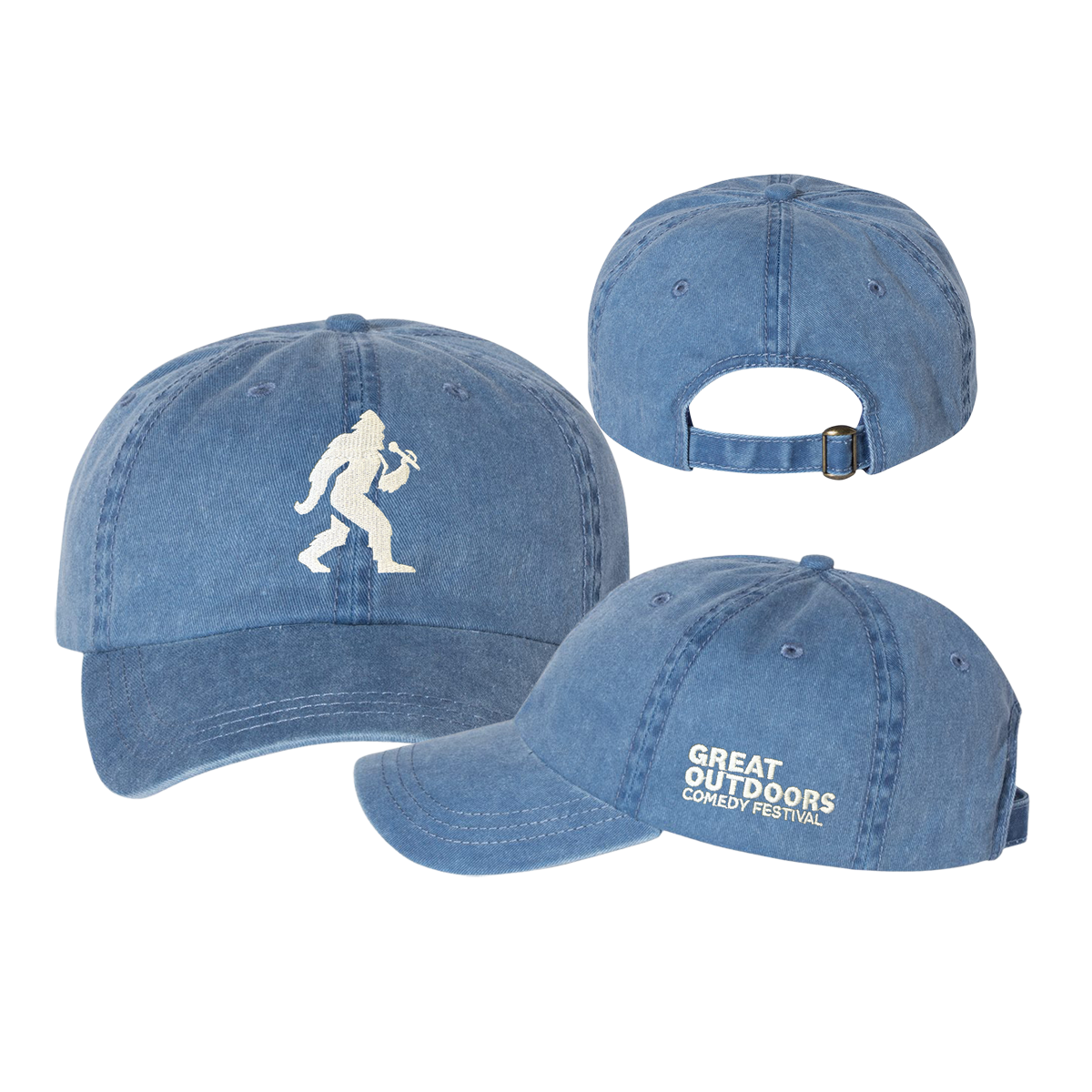 Sasquatch Pigment-Dyed Dad Hat - Blue